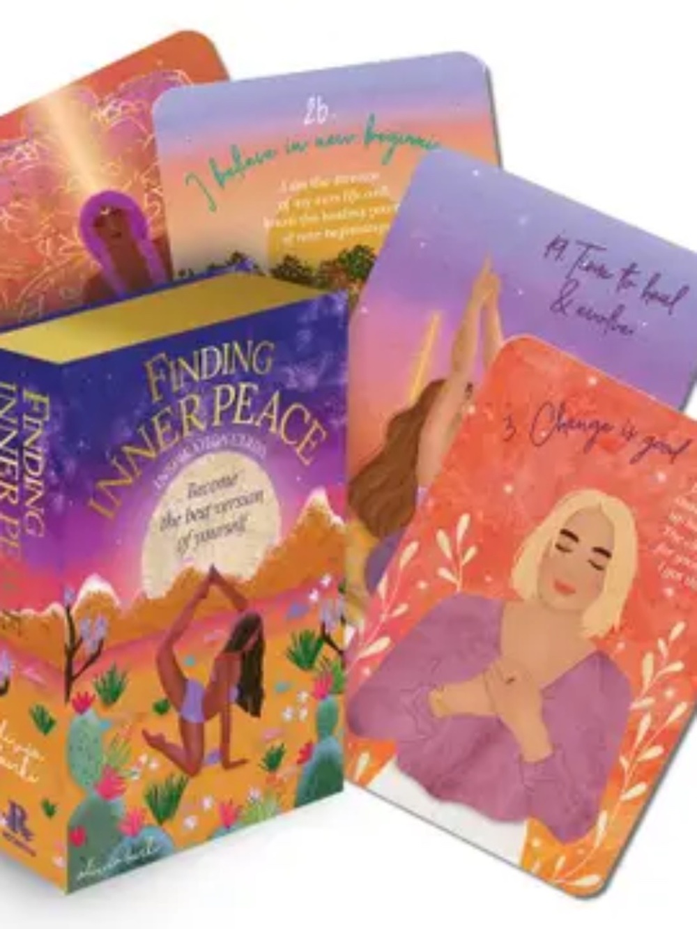 Finding Inner Peace Inspiration Cards by Olivia Bürki, Mindfulness Affirmation